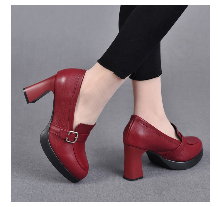 👠【35-40】modne ženske cipele s visokom petom na debelu petu