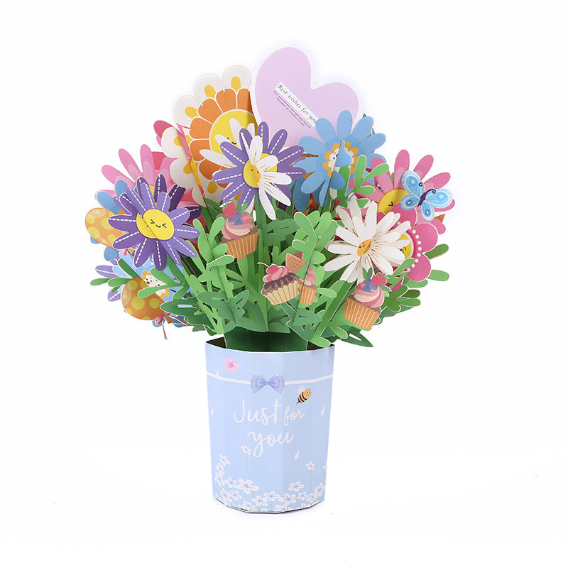 🌼【Kupite 1, dobijte 1 gratis】3D Pop-up buket s čestitkom