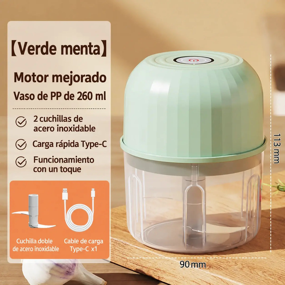 ✨ Minipicadoras de carne eléctricas e inalámbricas