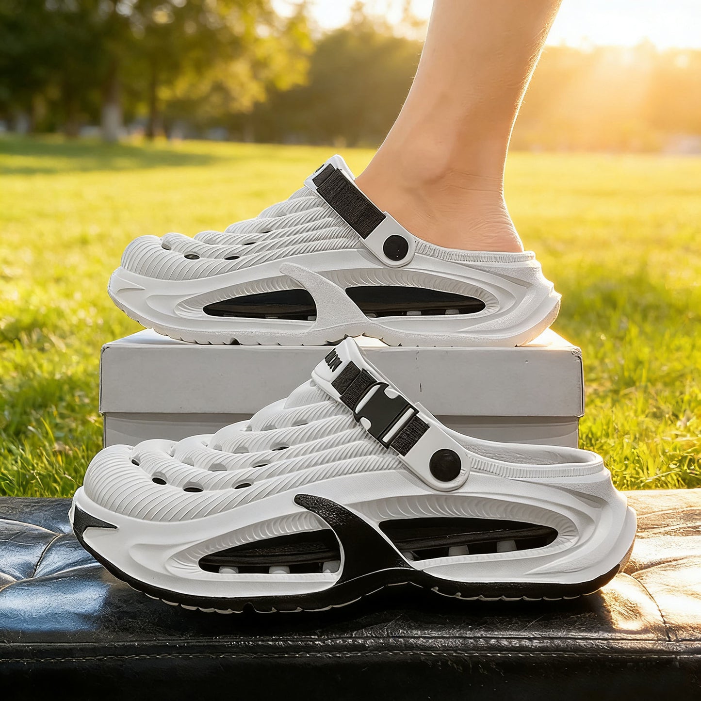 👟50% POPUSTA🌬️Muške 2-u-1 sandale za opću namjenu - debeli EVA potplat, neklizajuće i izuzetno lagane, prozračne🏃♂️