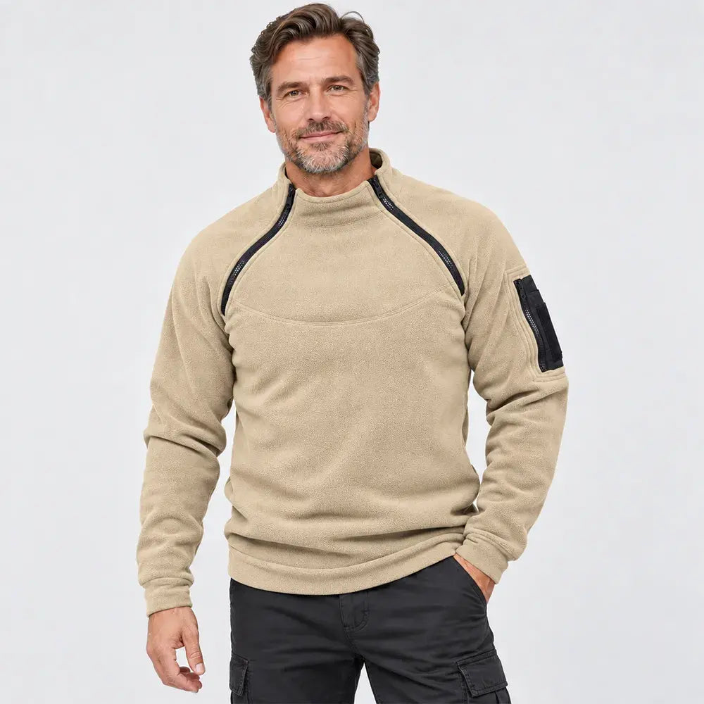 🎉✨【S-4XL】Nowa moda męska zimowa ciepła polarowa kurtka bazowa, bluza