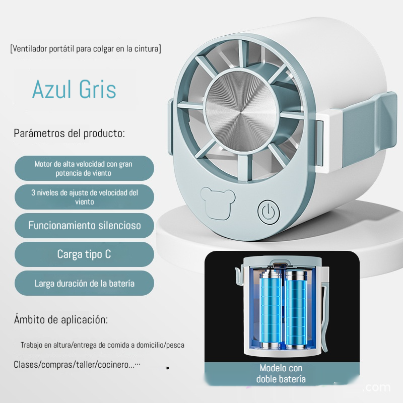 🔥【Compre 1 y obtenga 1 gratis】🌀 Mini ventilador de alta velocidad que se puede sujetar a la cintura.