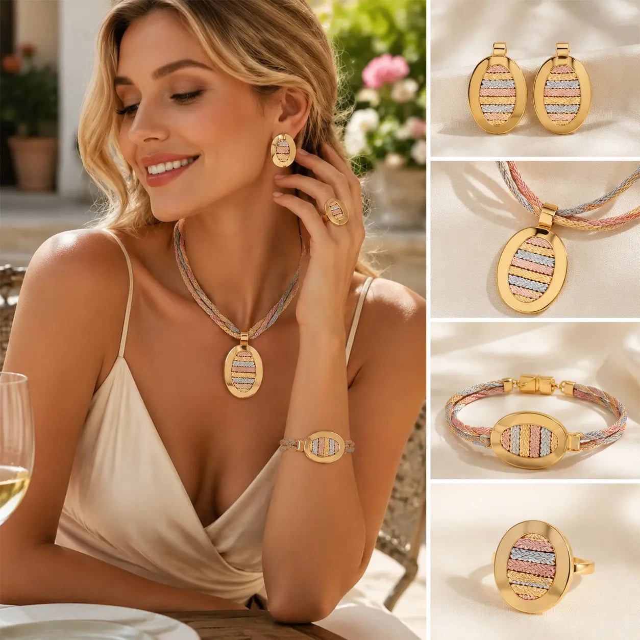 📢📢 50% POPUSTA! ⏰ Elegantan set nakita od 4 dijela s cirkonima