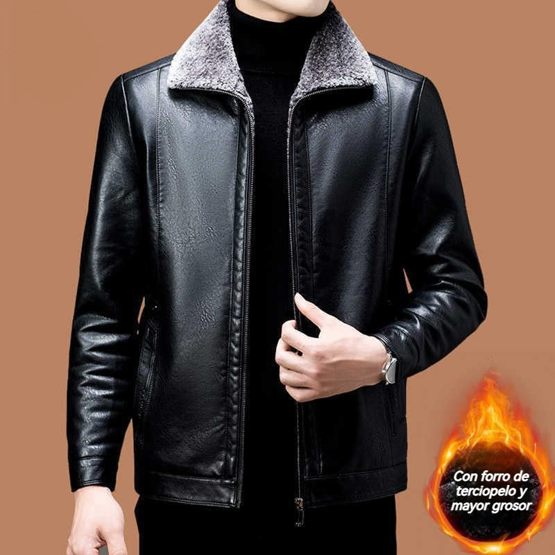 đ„ăVenta calienteăđ„ăM-3XLăđ€2026 Chaqueta de invierno para hombre de piel de oveja gruesa y suave, estilo casual
