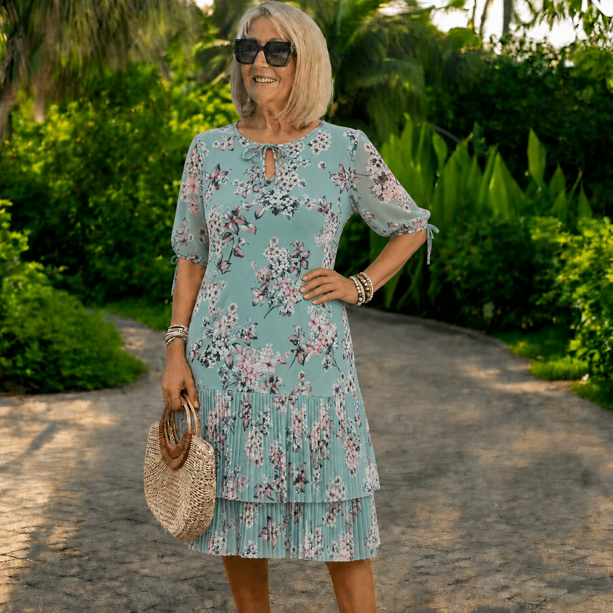 Płatność przy odbiorze👗❤️【S-5XL】eleganckie i modne sukienki szyfonowe