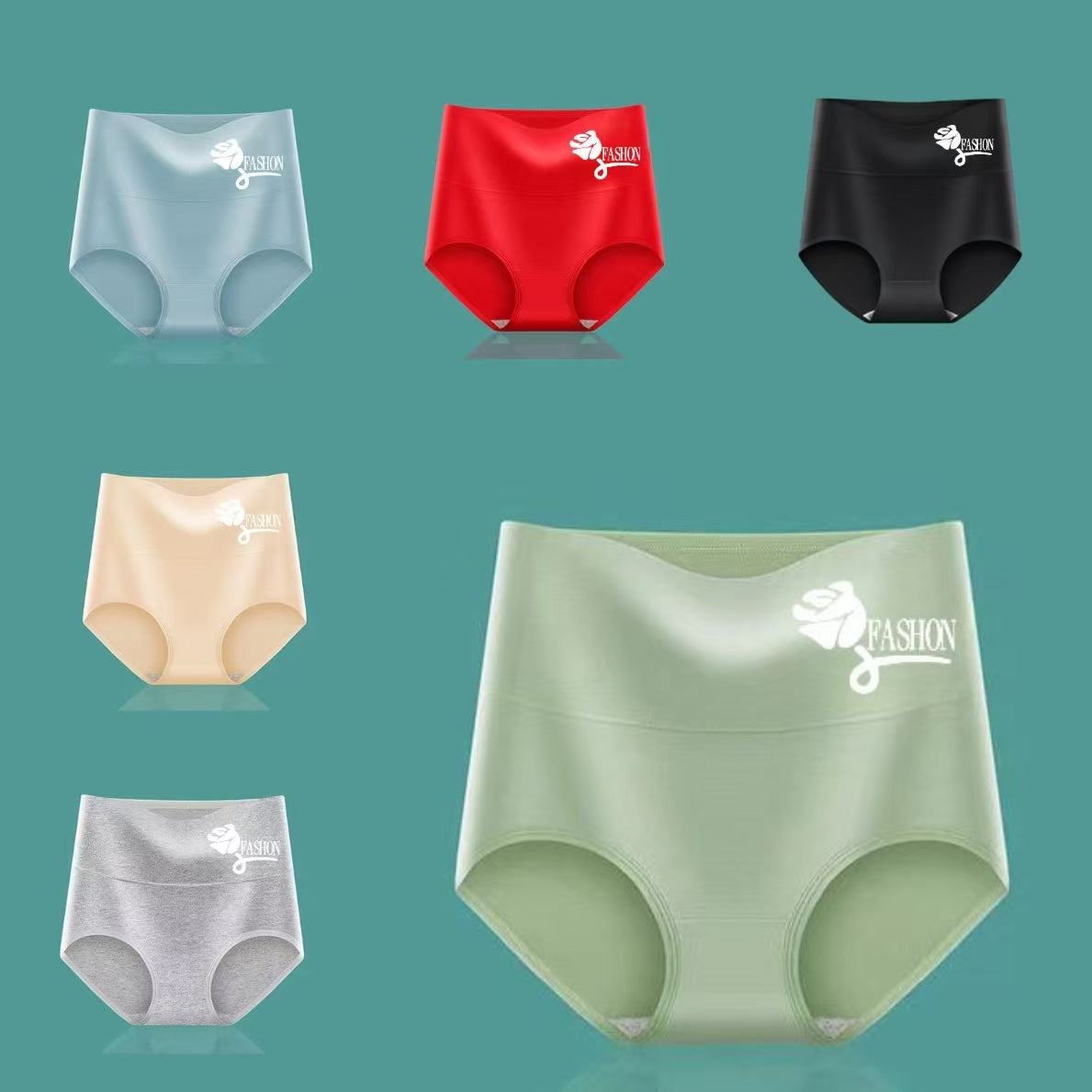 💖 (Kupite 3, dobijte 3 gratis) Žensko antibakterijsko pamučno donje rublje visokog struka✨️ (40-100 kg)