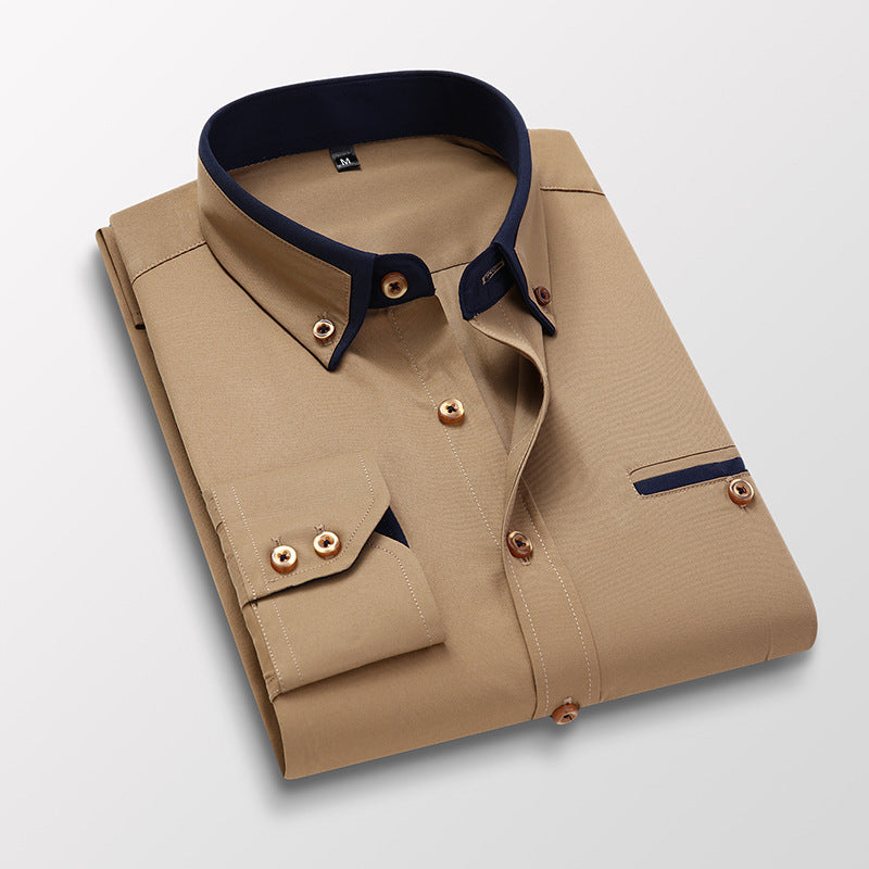 【M-5XL】 Nowa, oddychająca koszula biznesowa męska w stylu casual