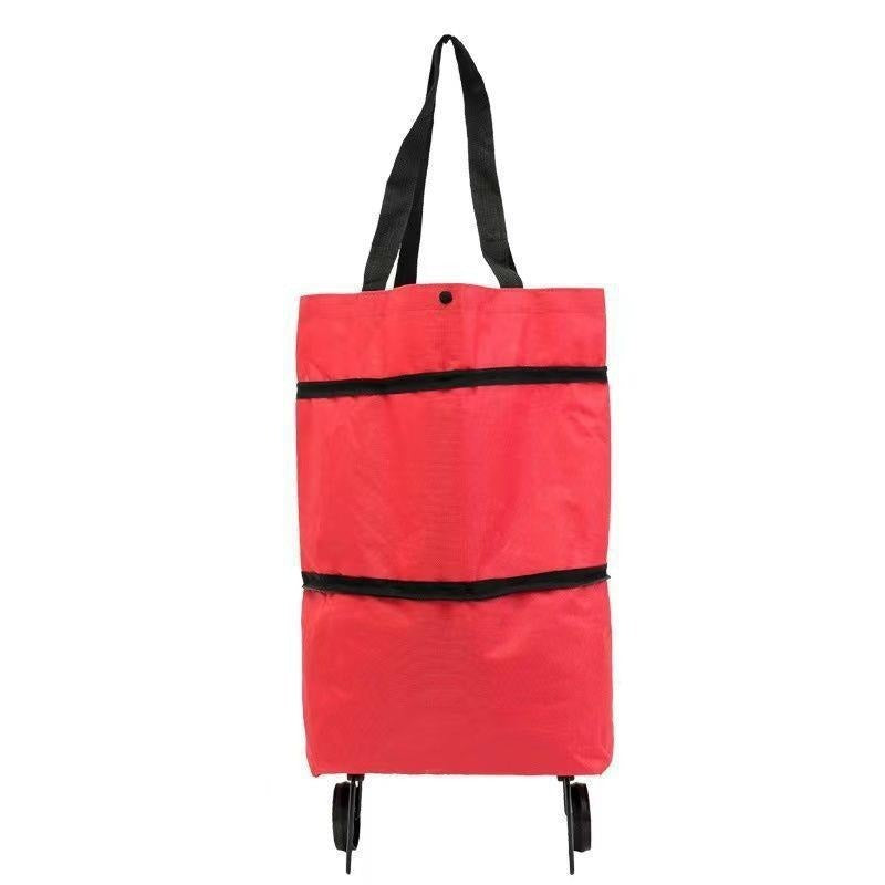 1 sztuka 129zł【Najlepiej sprzedający się produkt】🛒♻️2 w 1 składana torba na zakupy i plecak, lekka torba na zakupy/wózek na kółkach