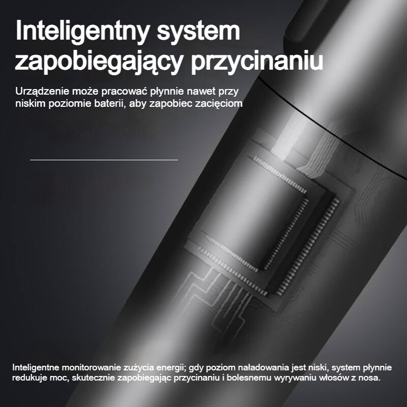 👨🔥 Męski Trymer do Nosa 2026 🔥 Elektryczny, Akumulatorowy i Przenośny ✂️ Zestaw 3 w 1 do brwi i bokobrodów. Bezpieczny i łagodny dla skóry! ✅