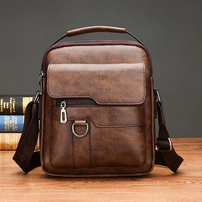 🔥45% de descuento 👜 Bolso de piel para hombre moderno y casual con gran capacidad