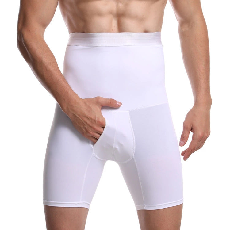 🔥💥【Venta caliente】Pantalones moldeadores de cintura alta transpirables y de alta elasticidad para hombre