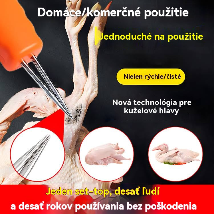【Platba pri doručení】🦆Elektrický prenosný stroj na ošklbávanie a depiláciu hydiny, rýchlo čistiaci depilačný stroj, vhodný pre kurčatá, kačice a husi
