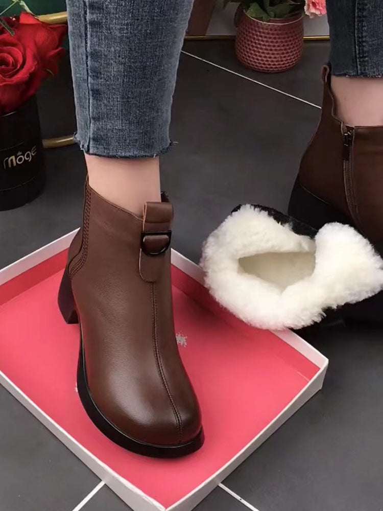 🌟🌺【35-40】Ručno rađene talijanske neklizajuće ženske čizme od prave kože