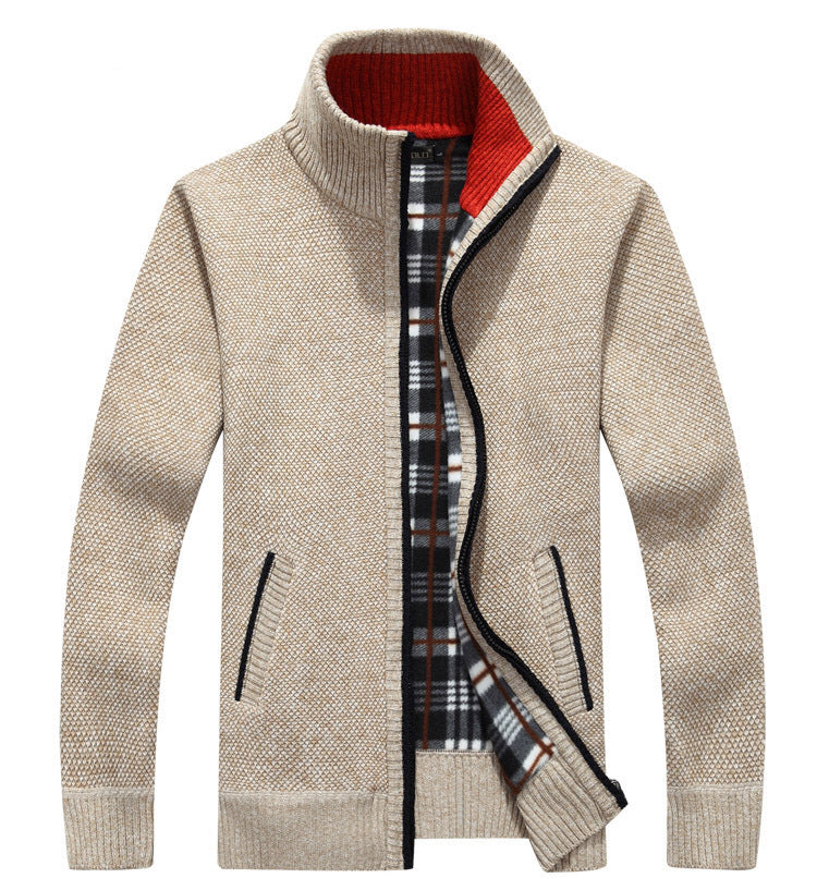 😎🧥【M-3XL】2025 Suéter suelto con cremallera de talla grande para hombre