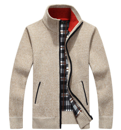 😎🧥【M-3XL】2025 Suéter suelto con cremallera de talla grande para hombre