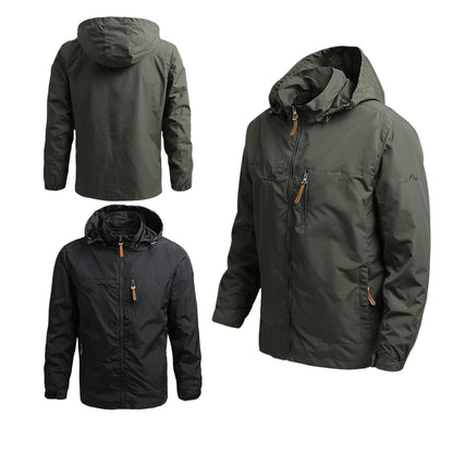 🔥😎Εξωτερική εξάνθημα με κουκούλα χαλαρή τοποθέτηση συν μέγεθος casual σακάκι