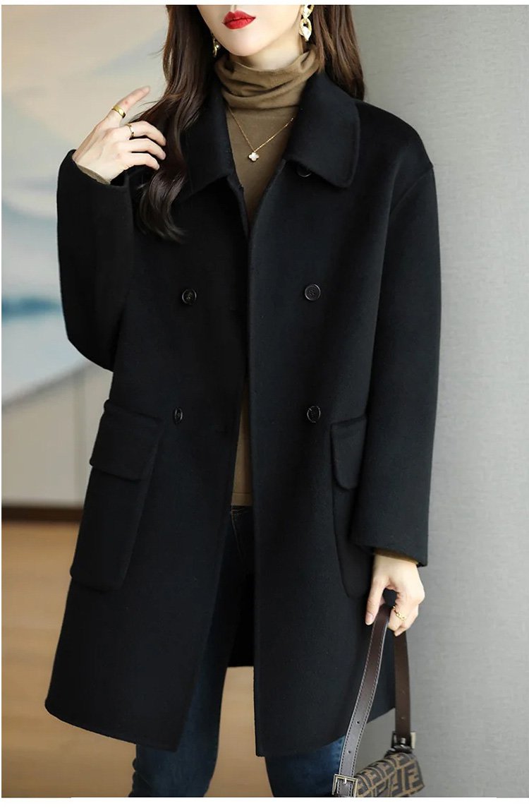 💖🔥Νέα φθινοπωρινή-χειμερινή κασμιρένια διπλής στρώσης ζακέτα – Υψηλής ποιότητας