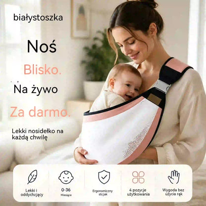 【50% OFF】Lekkie, ergonomiczne nosidełko dla dziecka | Idealne na spacery i podróże ✈️