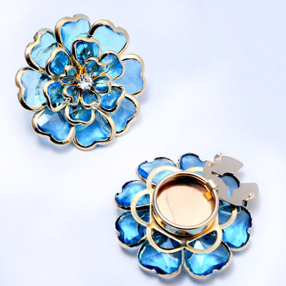 💎🌺Botones de camisa con decoración de esmalte, adornos de diamantes de imitación de bronce antiguo, cubrebotones, broches y gemelos.