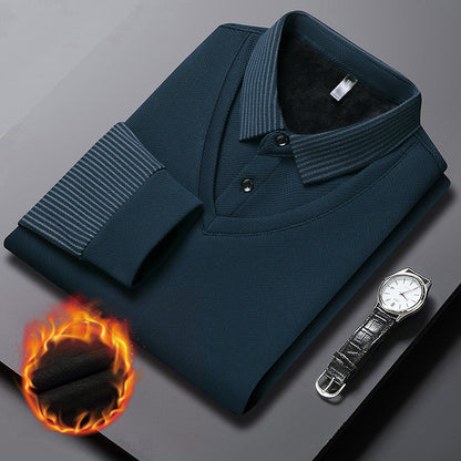 💥😎【M-4XL】Muški dvodijelni set polo majica s imitacijom prugastog uzorka.