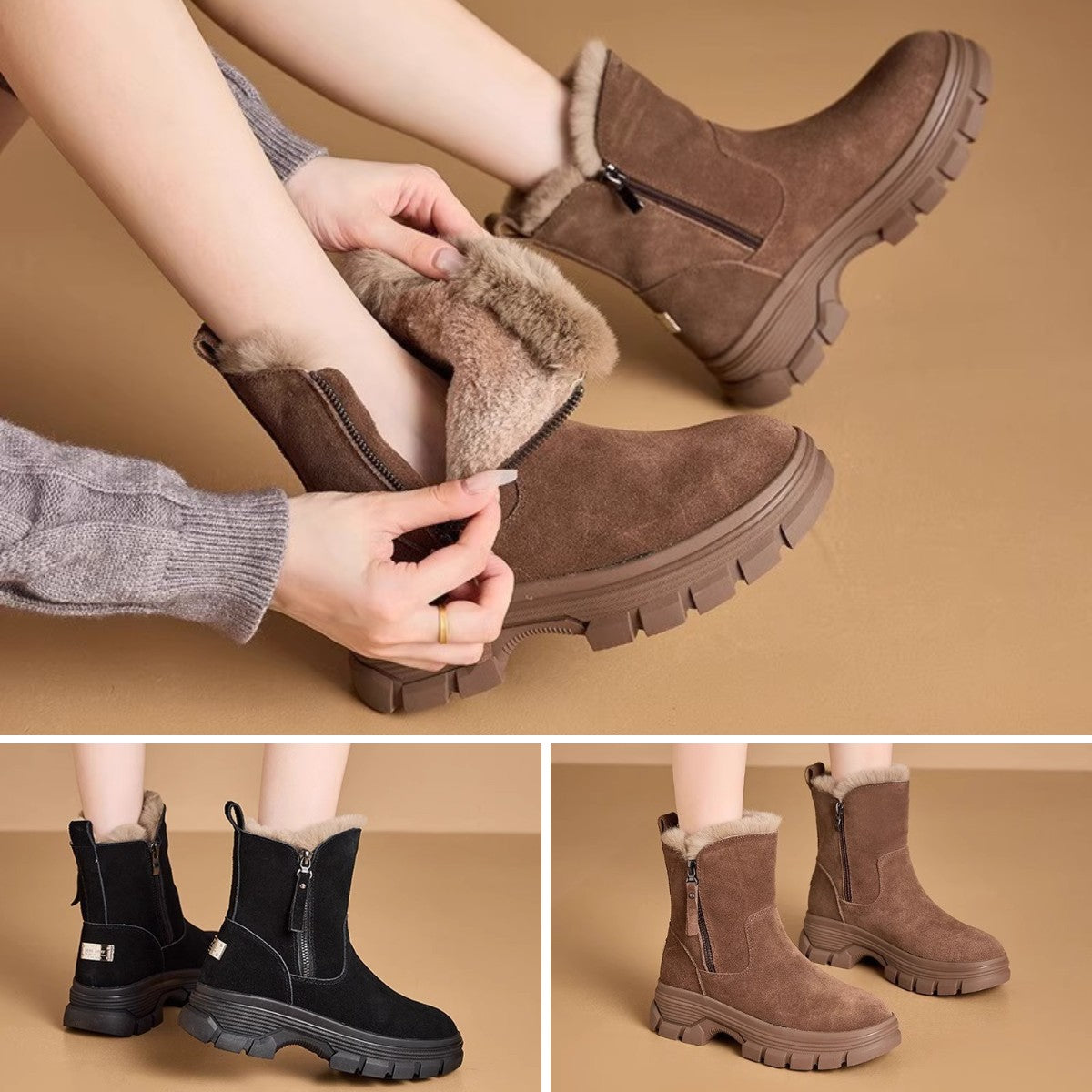 💖⛄️ POPUST OGRANIČENO VRIJEME👢【35-40】Nova kolekcija jesen-zima 2025, kožne Martin čizme s podlogom, grube i tople.