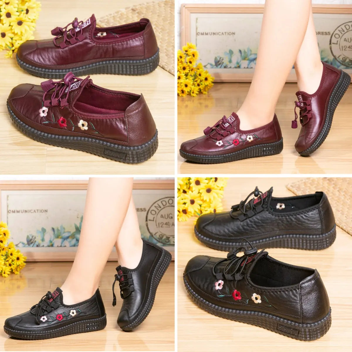 Zapatos casuales de mujer, modernos y cómodos, de suela blanda, antideslizantes e impermeables.