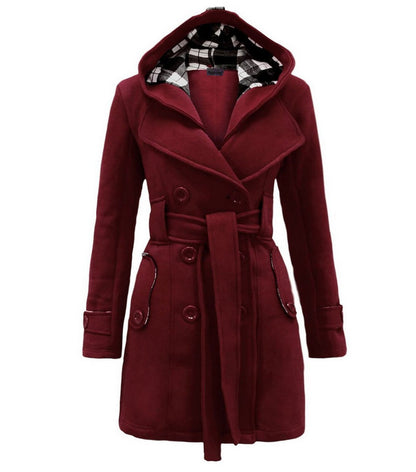 ✨🔥【Visoka kvaliteta】【S-3XL】Ženska topla jakna s kapuljačom srednje duljine