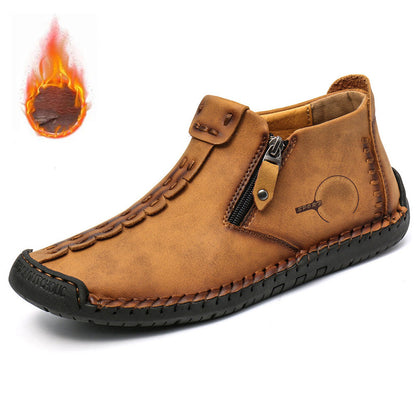 👞💥【Sezonski popust 50%】Novost Zima 2025: Moški Martens čevlji z mehko krzneno podlogo in zadrgo