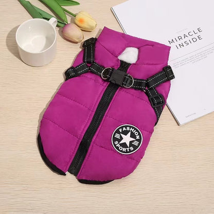 🐕‍🦺【50% de descuento】Traje de esquí de otoño/invierno para mascotas, chaqueta de algodón impermeable y cálida para perros
