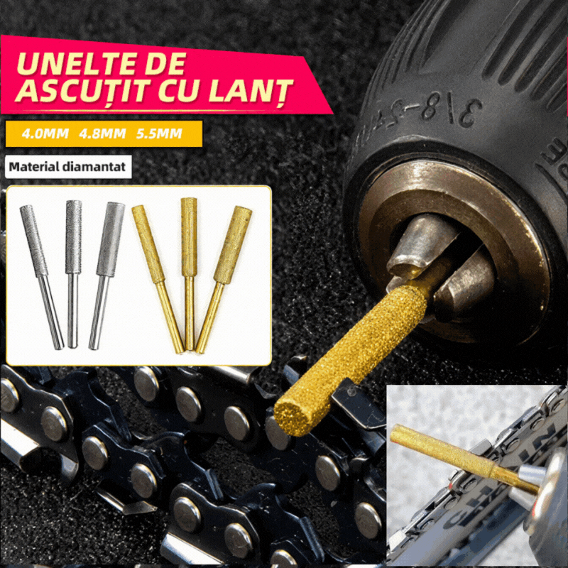 📦【18 piezas】Limas de afilado especiales para cadenas de motosierra 🛠️⚙️