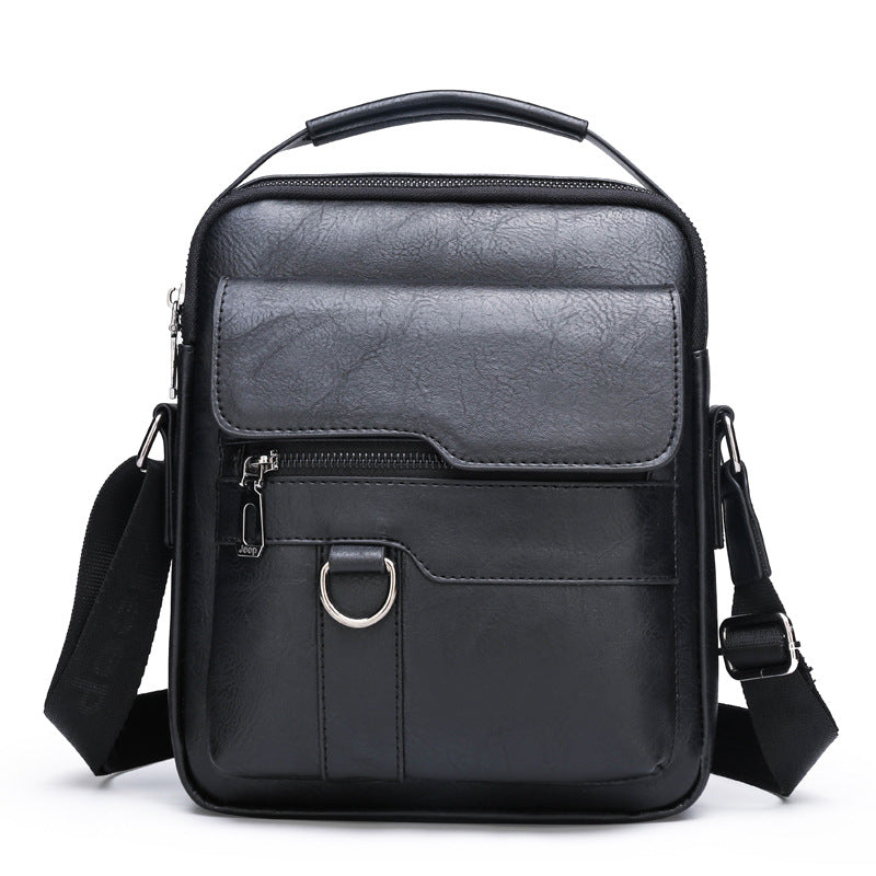 【Wersja premium z prawdziwej skóry】Duża, casualowa torba męska na ramię w stylu vintage