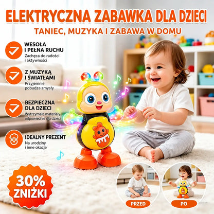 Zabawki w kształcie zwierzątek ze światłami, które śpiewają i tańczą