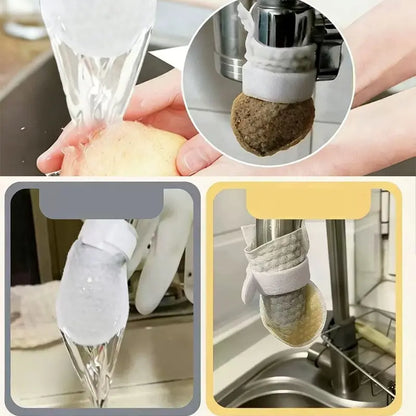 🚰 150 filtrów + 30 pasków na rzep✨ Filtr przeciwrozpryskowy do baterii kuchennej | W kilka sekund filtruje osad, rdzę i zanieczyszczenia 💧