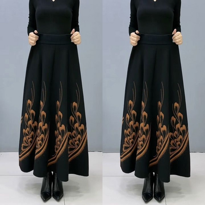 【S–3XL】Gruba wełniana spódnica na jesień i zimę – stylowa i uniwersalna