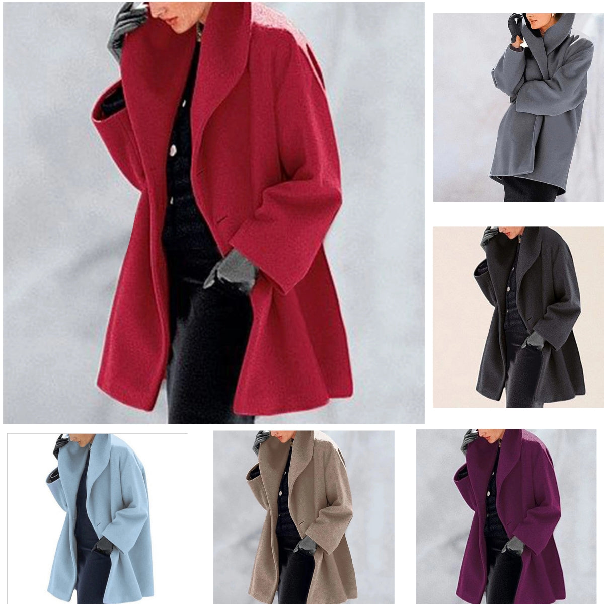 💙🥰【S-5XL】Novi zimski model 2025. Moderne i elegantne srednje dugačke kaput od vune, tople i moderne.