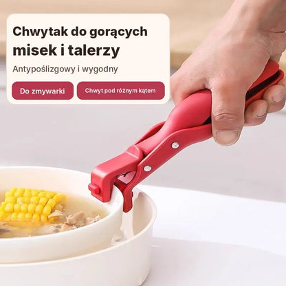📢 Kup 1, drugi GRATIS 🔥✨ Wielofunkcyjne szczypce silikonowe 3 w 1 – uchwyt do gorących naczyń i misek, antypoślizgowe szczypce kuchenne