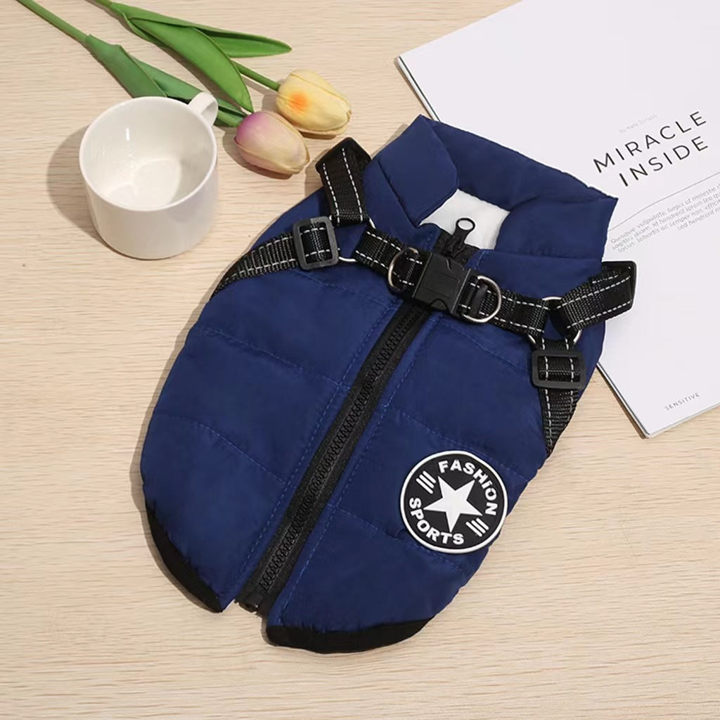 🐕‍🦺🔥【Zľava 50%】Jesenné a zimné lyžiarske oblečenie pre domáce zvieratá, nepremokavá a teplá bavlnená bunda pre psov