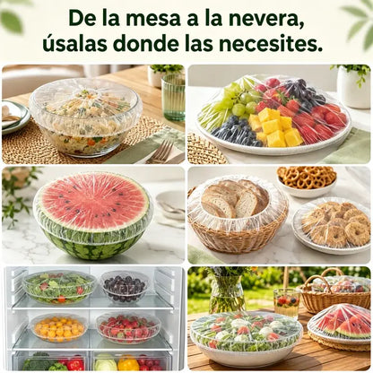 🔥(300 unidades) 🍽️Funda de plástico antibacteriana extragrande y gruesa apta para uso alimentario