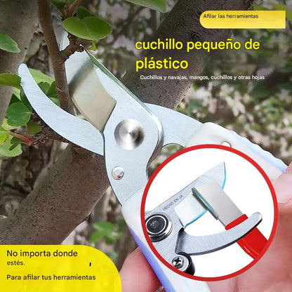 🔥Compra 2 y llévate 2 gratis🔥🔪Afilador de tijeras portátil, multifuncional para uso en exteriores y en casa.✅