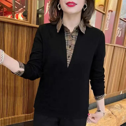 🔥 Baršunasta modna patchwork košulja novog stila 2025.