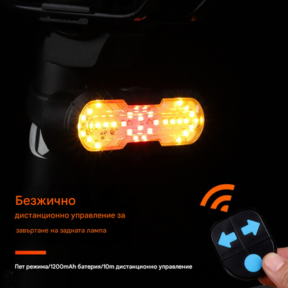 Плащане при доставка😀Нов многофункционален безжичен клаксон с дистанционно управление на мигачи