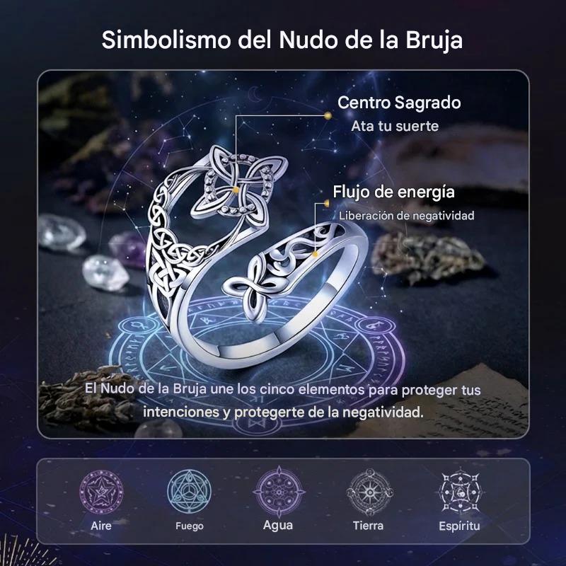 Anillo de nudo celta en plata de ley S925