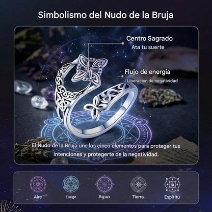 Anillo de nudo celta en plata de ley S925