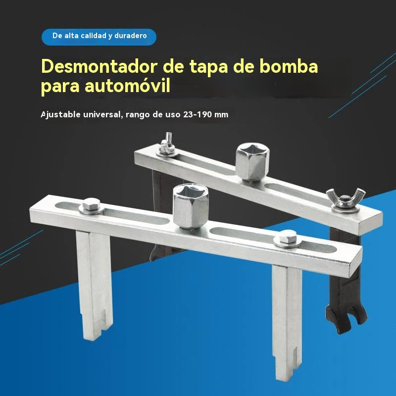 【🔥Venta caliente】Herramienta especial de desmontaje y montaje: Llave de doble garra para tapa de tanque de combustible