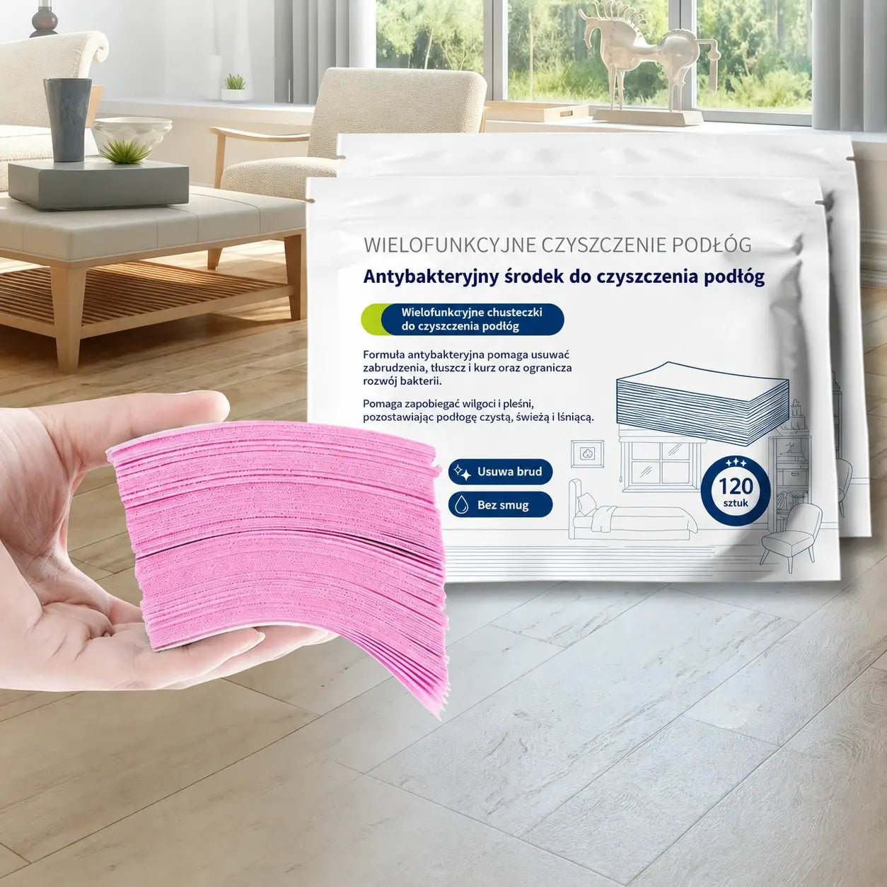 🧹【Kup 1, a 1 dostaniesz GRATIS!】✨ 240 antybakteryjnych i dezodorujących wielofunkcyjnych tabletek czyszczących | Nadaje się do podłóg z twardego drewna, podłóg laminowanych, płytek i ścian kamperów