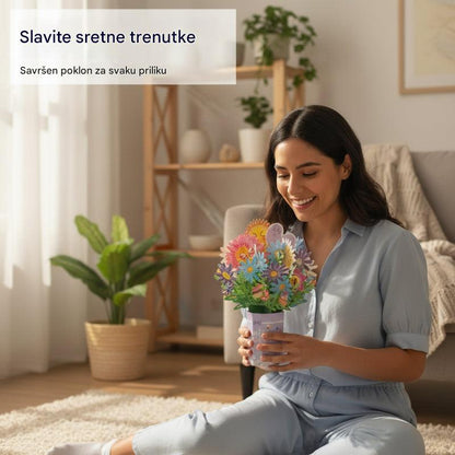 🌼【Kupite 1, dobijte 1 gratis】3D Pop-up buket s čestitkom