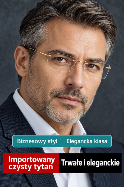 👓 Wysokiej jakości okulary bez oprawek – wyjątkowo lekkie, zapewniające wyraźne widzenie, z filtrem światła niebieskiego. Model unisex.