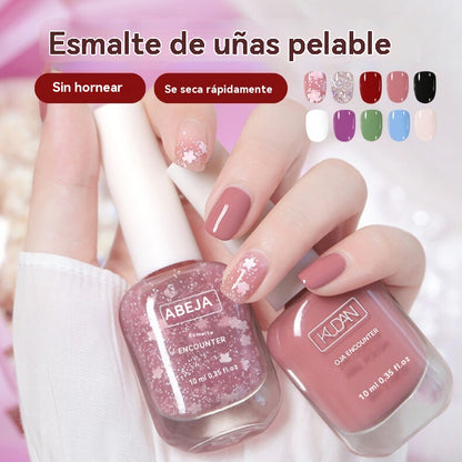 💅✨【Compra 2, llévate 3 gratis】💅🌈Esmalte de uñas removible, de secado rápido y sin horno