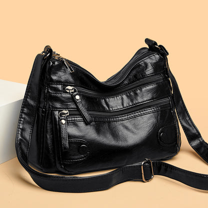 💥👜2026 Nuevo bolso de hombro de cuero suave de gran capacidad