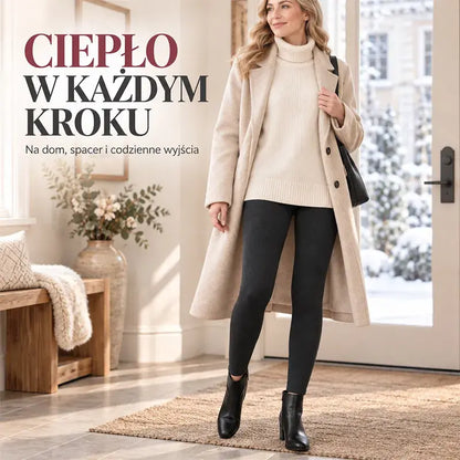 【S-5XL】Nowe modne spodnie z wysokim stanem, ciepłe spodnie bawełniane